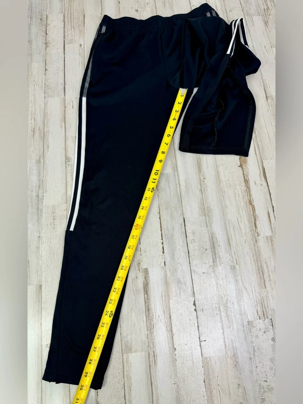 Adidas Climalite Men’s Medium Sweatpants Black White Stripe